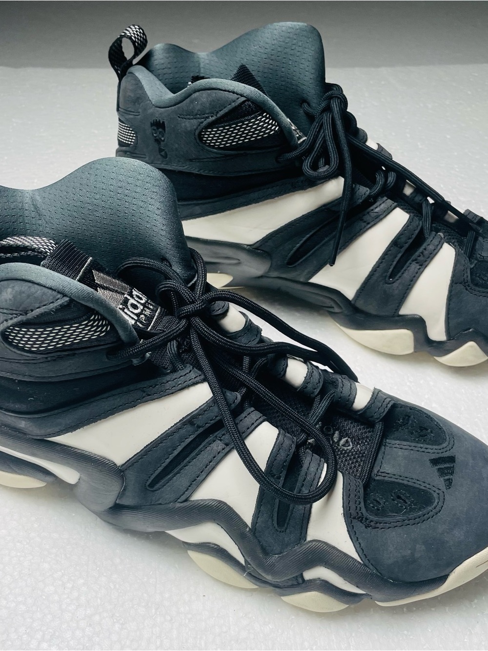adidas crazy 8 Black and Gray High-Top Athletic Sneakers 11.5US